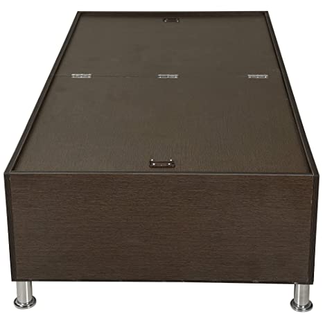 Hexagon Furnitures Wood Single Bed with Storage ( Brown )