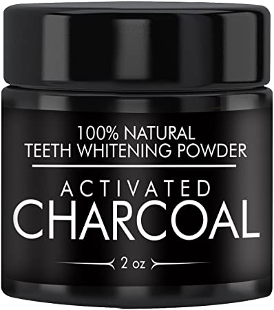 Activated Charcoal Natural Teeth Whitening Powder (2 oz) Highest Quality & Pharmaceutical Grade, Vegan & Gluten-Free by Earthborn Elements