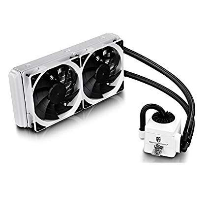 DEEPCOOL Gamer Storm Captain 240EX White CPU Liquid Cooler AIO Water Cooling Ceramic Bearing Pump Visual Liquid Flow 120mm PWM Fan Support LGA 2011-v3 and AM4 Compatible