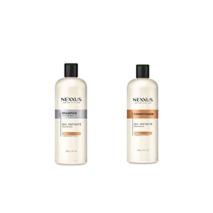 Nexxus Oil Infinite 25 OZ / 739 mL Shampoo & Conditioner Set [Babassu Oil] (25 OZ / 739 mL Shampoo & Conditioner Set)