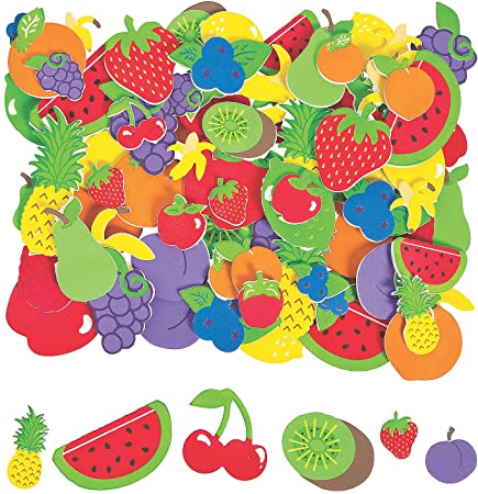 Fabulous Foam Fruit Shapes - Crafts for Kids and Fun Home Activities