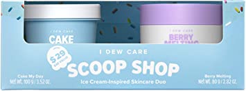 I DEW CARE Scoop Shop | Ice Cream-Inspired Skincare Duo | Korean Skincare Starter Set, Vegan, Cruelty-free, Gluten-free