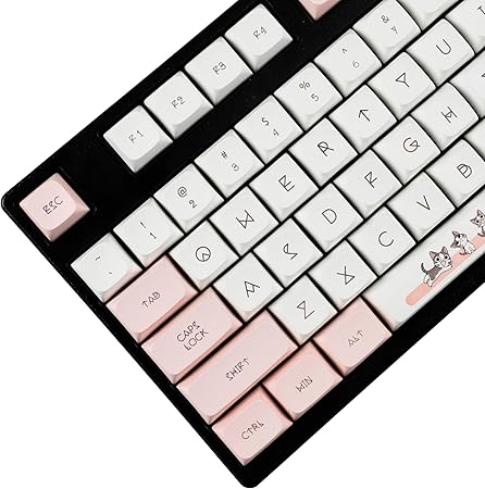 YMDK ZDA Profile 136 Keys Chis Cat Five Sides Dye Sublimation PBT KEYCAP XDA V2 for Standard ANSI ISO MX Switches Mechanical Keyboard 104 87 61 Melody 96 KBD75 ID80 GK64 68