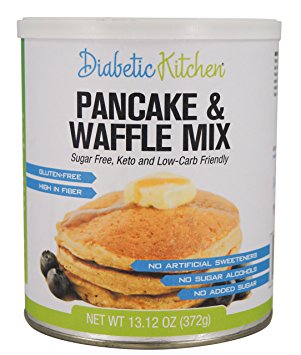 Diabetic Kitchen Pancake & Waffle Mix ● Sugar-Free, Gluten-Free, High-Fiber, Keto-Friendly, Low-Carb, No Artificial Sweeteners or Sugar Alcohols