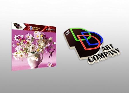 The 3D Art Company- Flowers- Unbelievable Life Like 3D Art Pictures, Changes between different images! Lenticular Posters, Cool Art Deco, Unique Wall Art Decor, With Dozens to Choose From! Not Any Thing like you have seen before!