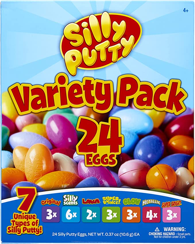 Crayola Silly Putty Bulk Variety Pack, Sensory Putty, Fidget Toys for Kids, Gifts, 24 Eggs [Amazon Exclusive]