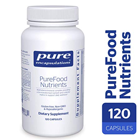 Pure Encapsulations - PureFood Nutrients - Bioavailable Multivitamin Mineral Complex - 120 Capsules