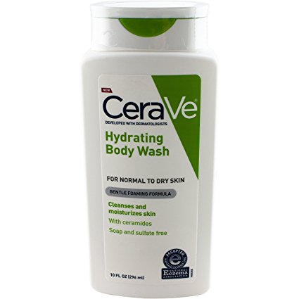 CeraVe Hydrating Body Wash, 10 Fluid Ounce