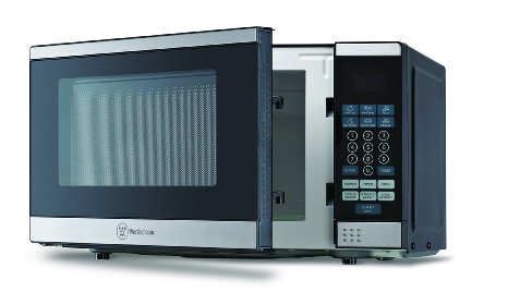 Westinghouse WCM770SS 700 Watt Counter Top Microwave Oven, 0.7Cubic Feet, Stainless Steel Front, Black Cabinet