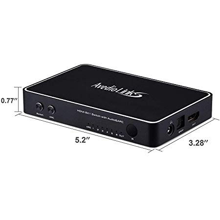 HDMI Switch, avedio links 4 Port (4 in 1 Out) HDMI Switcher