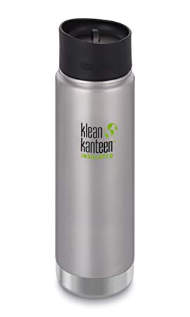 Klean Kanteen Wide Double Wall Vacuum Insulated Stainless Steel Coffee Mug with Leak Proof Café Cap 2.0