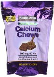Kirkland Signature Sugar-Free Calcium Soft Chews 500 mg Chocolate Flavor 180 Count