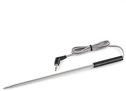 ThermoPro Stainless Steel Probe Replacement Stainless Meat Probe for TP25 (Black)