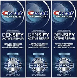 Crest Pro-Health Densify Toothpaste, Intensive Clean, 3.5 oz (Pack of 3)