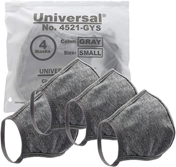 Universal 4521 Cloth Face Masks – 100% Cotton, 2 Layers, Washable