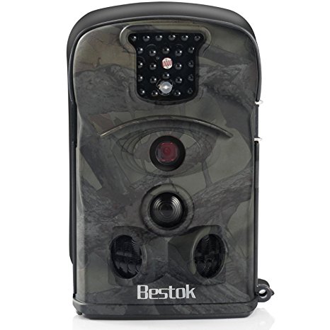 Bestok Game Trail Cam IP54 Waterproof Wildlife Hunting Camera with Night Vision Scouting Security Cameras