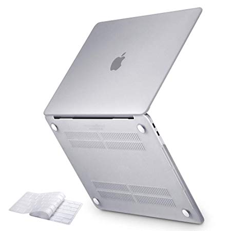 ESR Hardshell Laptop Case Compatible with MacBook Pro 15-Inch with Touch Bar [A1990/A1707] (2019/2018/2017/2016 Release), Slim Snap Case   Keyboard Skin Cover,Crystal Clear