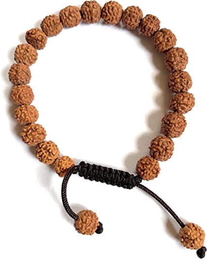 Hands Of Tibet Tibetan Mala Rudraksha Wrist Mala/Bracelet for Meditation