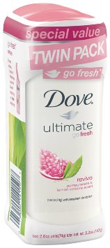 Dove go fresh Anti-Perspirant Deodorant, Revive 2.6 oz, Twin Pack