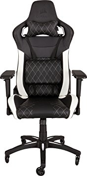 Corsair T1 Race, Gaming Chair, High Back Desk & Office Chair, Black/White