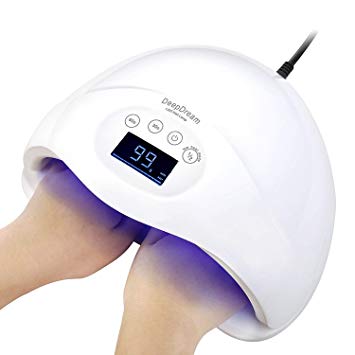 DeepDream 48W Professional LED UV Gel Nail Lamp Dryer Light Smart Sensor UV Lamps for Gel Nails with 30/60/99s Timer Settings