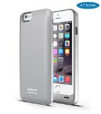 iPhone 6S 6 Battery Case Apple MFI certified Nekteck 3100mAh iPhone 6S  iPhone 6 battery Case External Protective Charger Charging Case Backup Pack Cover Juice Bank For iPhone 6 6s - Silver
