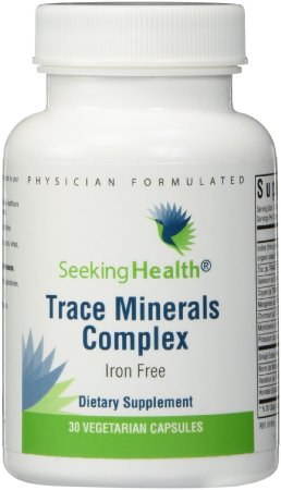 Trace Minerals Complex  Iron-free  Plus Shilajit Extract  30 Vegetarian Capsules  Seeking Health