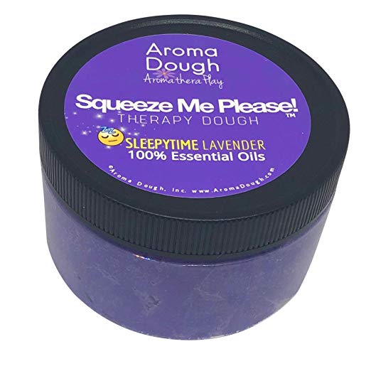 Aroma Dough Sleepytime Lavender Aromatherapy Play Dough Gluten-Free Non-Allergenic Natural Playdough - Helps Promote Sleep - Play Therapy Tools - Sensory Room Equipment