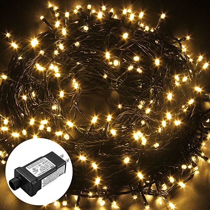 Excelvan Safe Low Voltage 250 LEDs 50M/164FT Fairy String Lights with 8 Modes for Bedroom Patio Party Wedding Christmas Decoration, Warm White