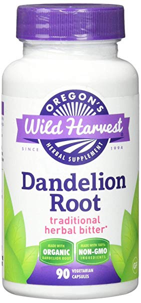 Oregon's Wild Harvest Dandelion Root 90 caps - Pack of 3
