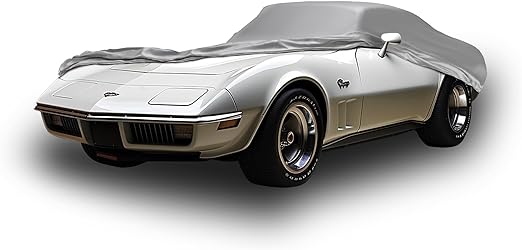 CarCovers Weatherproof Car Cover Compatible with Chevy 1968-1982 Corvette: Outdoor/Indoor Cover, Theft Cable Lock, Vehicle Accessories Bag, Wind Straps - Better Than Waterproof Corvette Car Cover
