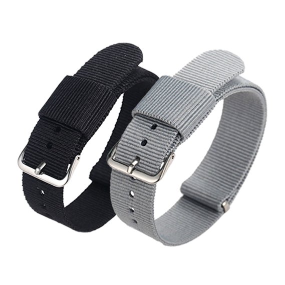 CUCOL 2PC Nylon Watch Band Replacement Watch Strap,18mm, 20mm or 22mm