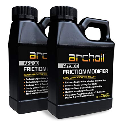 Archoil AR9100 Friction Modifier VALUE PACK - TWO 16oz Bottles of AR9100 for TWO PowerStroke Treatments
