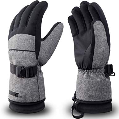 RIVMOUNT Winter Ski Gloves for Men Women,3M Thinsulate Keep Warm Waterproof Gloves for Cold Weather Outside RSG603