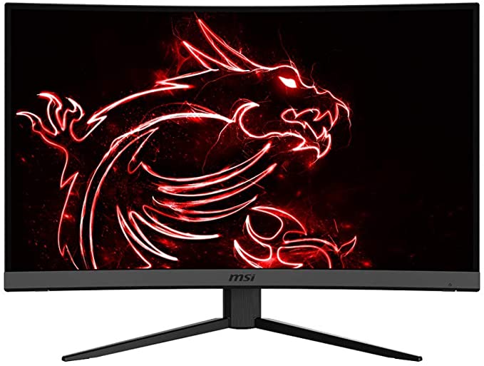 MSI 27” FHD (1920 x 1080) Non-Glare HDR Ready 165Hz 1ms 16:9 HDMI/DP/USB FreeSync Height Swivel Tilt Adjustment Curved Gaming Monitor (OPTIX MAG272C), Black