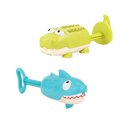 B toys by Battat – Splishin’ Splash Animal Water Squirts Duo Pack – Summer and Water Toys for Kids 18 m  (2-Pcs)