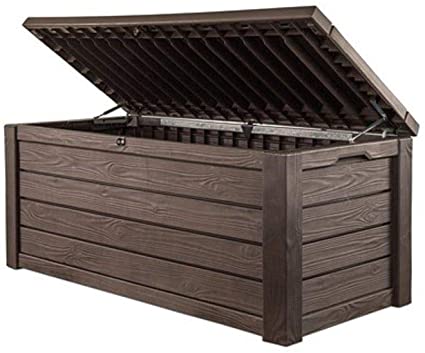 Keter Eastwood Deck Box 570 Litres - Weatherproof Durable Polypropylene Resin Construction - Extra Large Storage Capacity Sturdy Ventilated Box