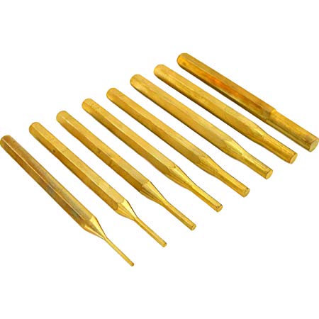 SE Punch Set, Brass 8pc 1/16 - 5/16