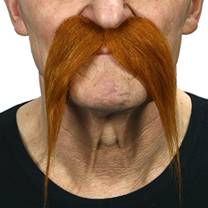 Kung-fu master fake mustache, self adhesive