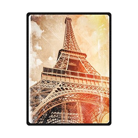 Custom The Classic Eiffel Tower In Paris Blanket 58" x 80" (Large)