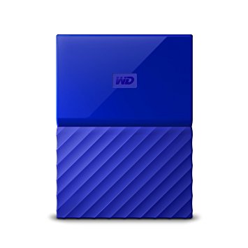 WD My Passport 1TB Portable External Hard Drive (Blue)