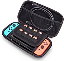 Nintendo Switch Carrying Case, Jeecoo Protective Portable Hard Travel Case for Nintendo Switch Console & Accessories ( Black )