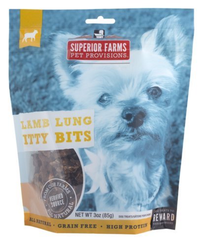 Superior Farms Pet Provisions Lamb Lung Dog Treats | All Natural Dog Snacks from Our Farms | Real Protein Dog Chews | 100% Lamb.
