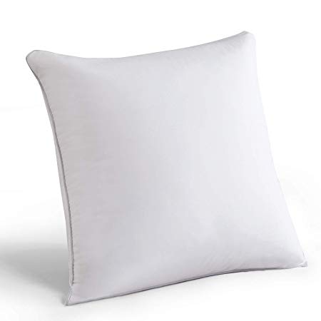 MoMA 20 x 20 Pillow Inserts (Set of 1) - Throw Pillow Inserts with 100% Cotton Cover - 20 Inch Square Interior Sofa Pillow Inserts - Decorative Pillow Insert Pair - White Couch Pillow