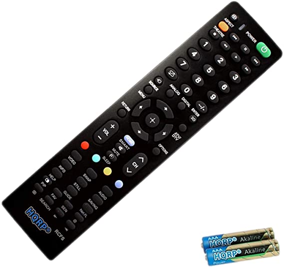 HQRP Remote Control Works with Sony KDL-52V4100 KDL-52V5100 KDL-52VE5 KDL-52VL150 KDL-52W3000 KDL-52W4100 KDL-46V4100 KDL-46V5100 KDL-46VE5 KDL-46VL130 LCD LED HD TV Smart 1080p 3D Ultra 4K Bravia