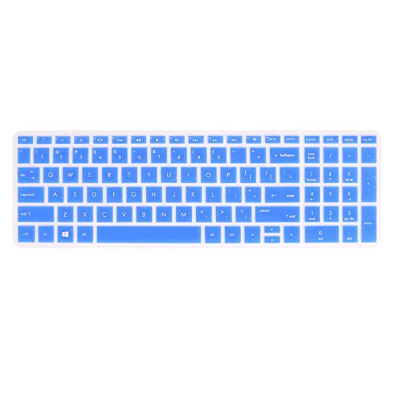 Keyboard Cover Compatible 15.6” HP Envy x360 Series 2-in-1 Series/HP 15.6" 15-bs 15-bw 15-cb HP 15-cc 15-cd 15-ch 15m-bp Series /17.3” HP 17m-ae 17-bs Series (Blue)