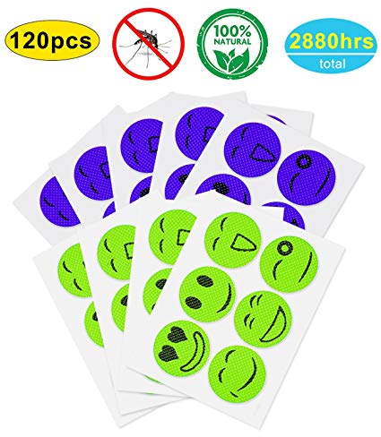 120 Pcs Mosquito Repellent Patches, Non-Toxic, Safe for Kids and Adults