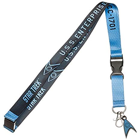 Bioworld Star Trek Blue Member Charm Lanyard