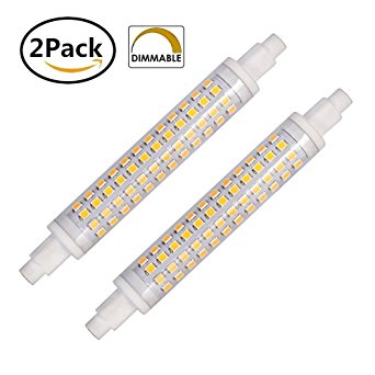 Familite 10W R7S Dimmable J118 LED Bulb 110V 118mm 100W Halogen Bulb Double Ended J type Replacement (Warm White, Pack of 2)