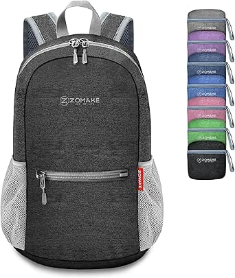 ZOMAKE 10L Lightweight Packable Hiking Backpack - Small Travel Hiking Daypack - Tear Resistant Foldable Day Pack